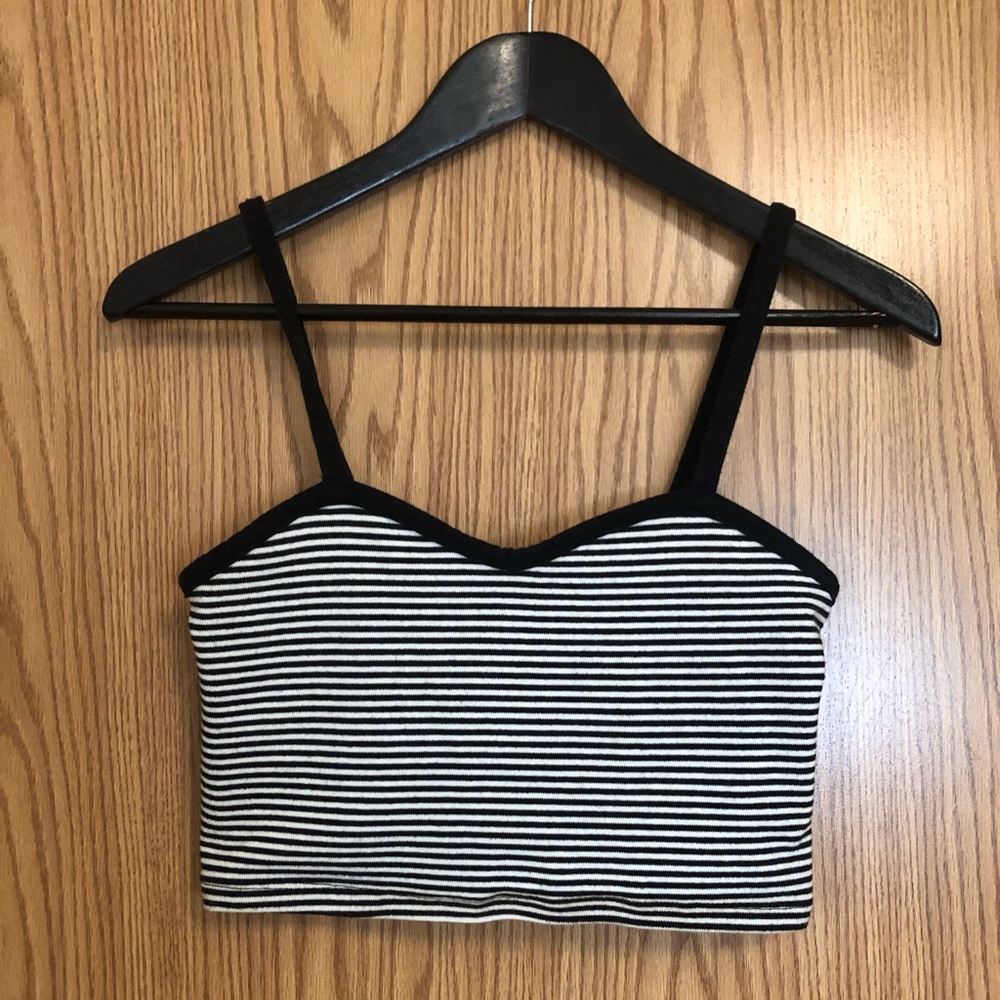 Striped crop top